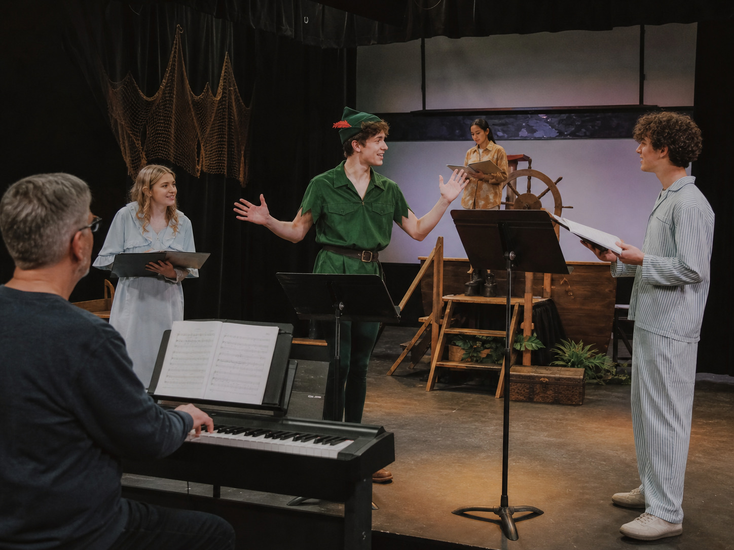 Peter Pan Rehearsals Need Tracks That Help the Room Fly