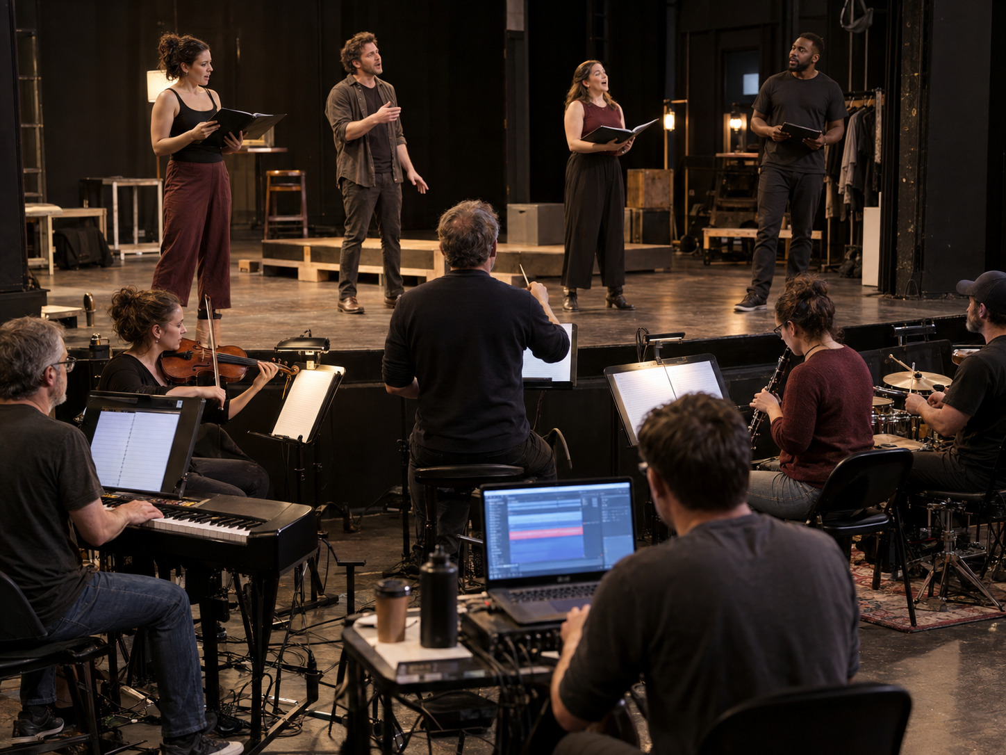A Small Live Pit and Backing Tracks Need One Musical Plan